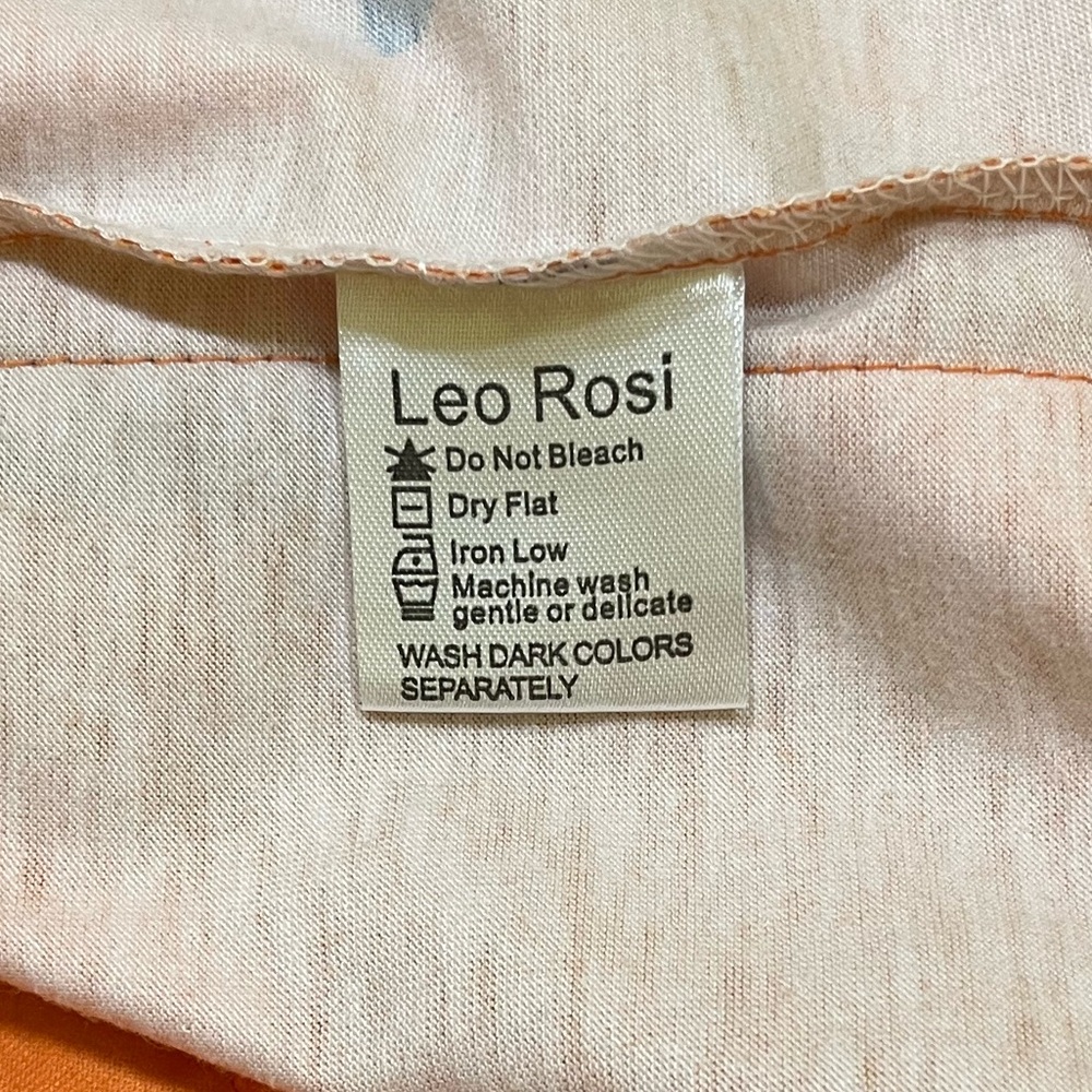 NWOT Leo Rosi Orange & Black Halloween Tunic Dress Size Small - Picture 10 of 11